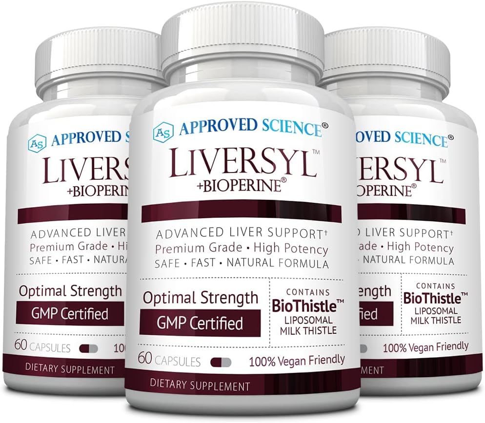 מוסמך מדע Liversyl - תמיכה הפונקציה Liver Liver - ניקוי ו Detox - מהיר ויעיל - Milk Thistle, Artichoke Extract, ו Bioperine - טבעוני - 180 הרוזן - 3 חודשים אספקה - מיוצר בארה"ב