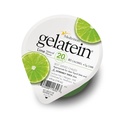 Gelatein Lime: 20 גרם חלבון. סוכר חופשי אידיאלי עבור דיאטות נוזליות ברורות, לבלוע קשיים, בריאטרי, דיאליזה ו Oncology. חטיף טרום או פוסט. (12 חבילות)