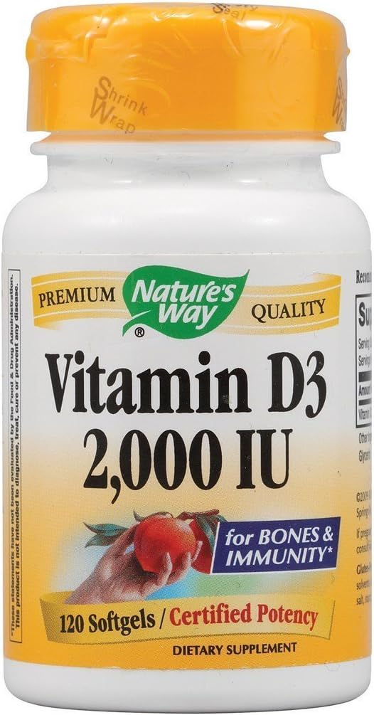 דרכו של הטבע ויטמין D-3 2000 IU 120 Softgel