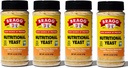 Bragg Nutritional Yeast Seasoning - טבעוני, Gluten Free Cheese Flakes - מקור טוב של חלבונים ווויטמינים - חומצות Savtious Savory Parmesan substitute - non GMO מאומת, 4.5 אוונס, 4Pack