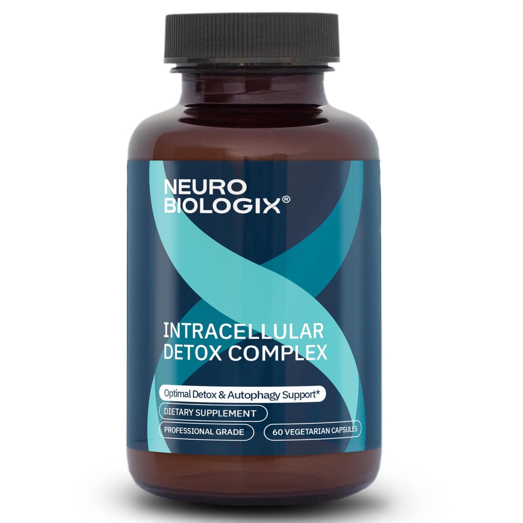 Intracell Detox תמיכה - Advanced Antioxidant & אנרגיה תוסף - תמיכה סלולרי Detox & Defense, Metabolic Balance & Longevity with NRF2 Activator, Turmeric, Piperine & Glutathione - 60Caps