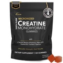 Creatine Monohydrate חניכיים עבור גברים ונשים - סוכר חינם & טבעוני מתקדם פורמולה W / L-Taurine + ויטמין B12 - עבור שריר כוח, שרירנים בונה, התאוששות, אנרגיה Boost, תוספת טרום עבודה