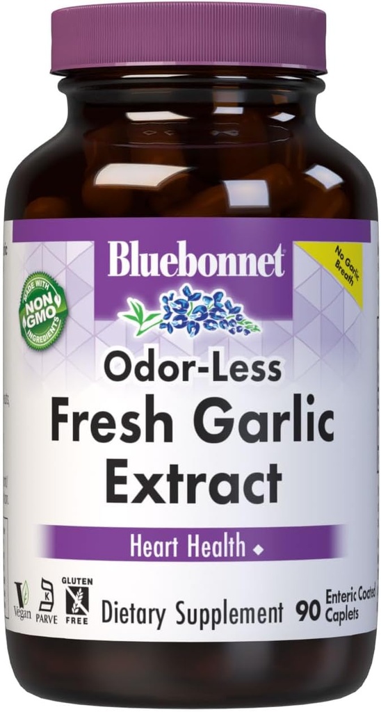 BlueBonnet Standarded Fresh Garlic Extract, 90 Count