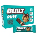 נבנה בר, Puff חלבונים Bars, Cookie Dough Chunk Puff, 15g חטיפים חלבונים, On-The-Go Bars, רק 160 קלוריות, 8g סוכר, Collagen, Not Gluten Free, 12 Count Count