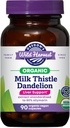 קצירת החלב האורגני של אורגון של אורגון Thistle Dandelion קפסולות Liver Support Extracted to 80% Silymarin, 90 Count Count