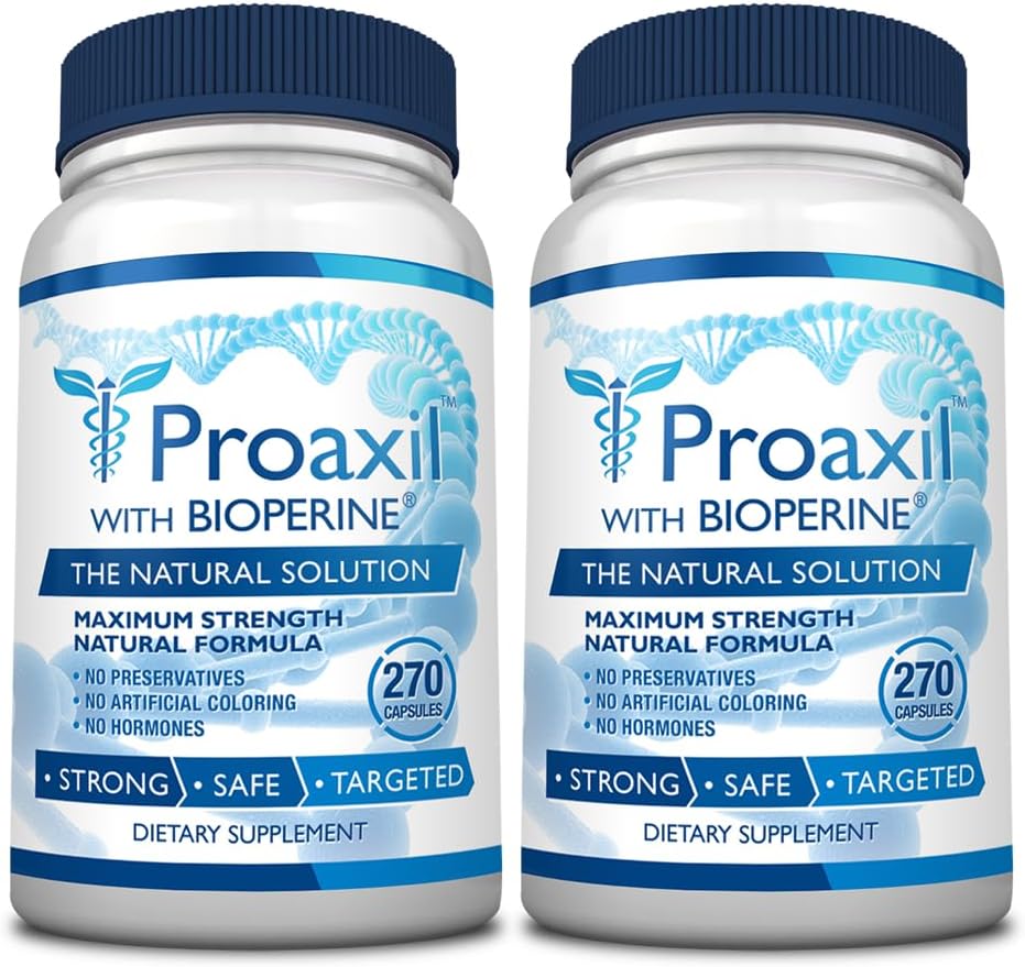 בריאות הצרכן Proaxil - 540 קפסולות - תמיכה Prostate Health - Zinc, Saw Palmetto, Bioperine®, Beta Sitosterol - Friendly, Made in USA - 6 חודשים אספקה