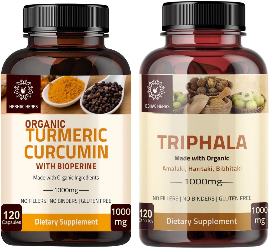 טבליות Turmeric Curumin כמוסות & Triphala