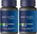 ProHealth 2Pack ויטמין D3 Extreme (50,000 IU, 24 קפסולות כל אחד) עוזר Boost ותומך בעצמות בריאות ומערכת החיסון | Gluten Free | Soy Free