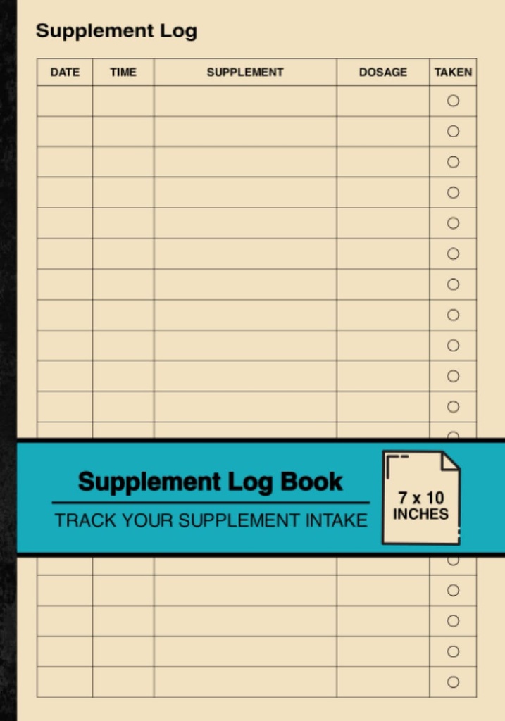 ספר לוגי פשוט: תוסף פשוט | Track Your תוסף Intake | Medium