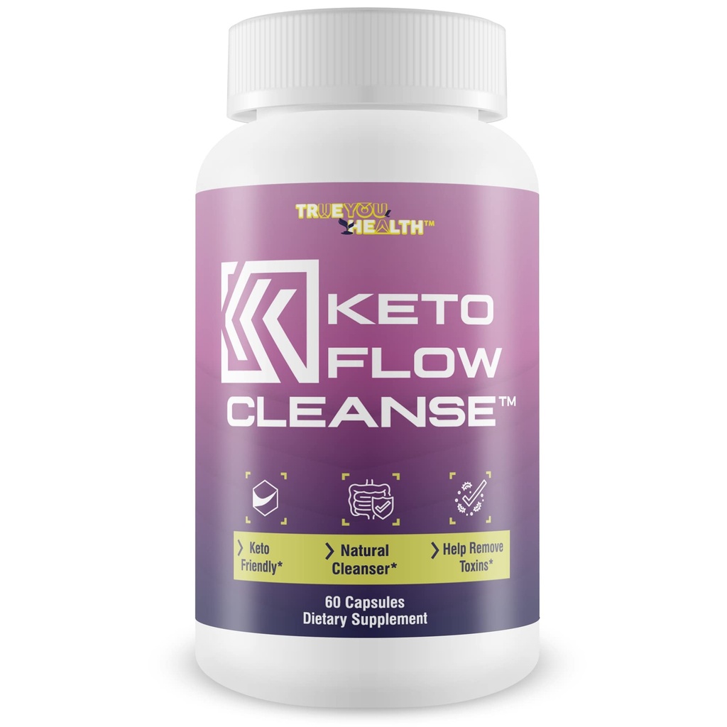 Keto Flow Cleanse - Natural Cleanse Aid - תמיכה בפסולת וטוקסין - Acai Cleanser Keto Pills עם Probiotics - Keto Detox קול ניקויser לתמיכה באנרגיה, Ketosis, & Digestive Health