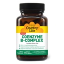 Country Life Coenzyme B-Complex, 60 קפסולות - תומך אנרגיה ומטבוליזם, Mood & Cognitive Function - טבעוני, Gluten-Free, bioavailable B ויטמינים עם כולסטרול