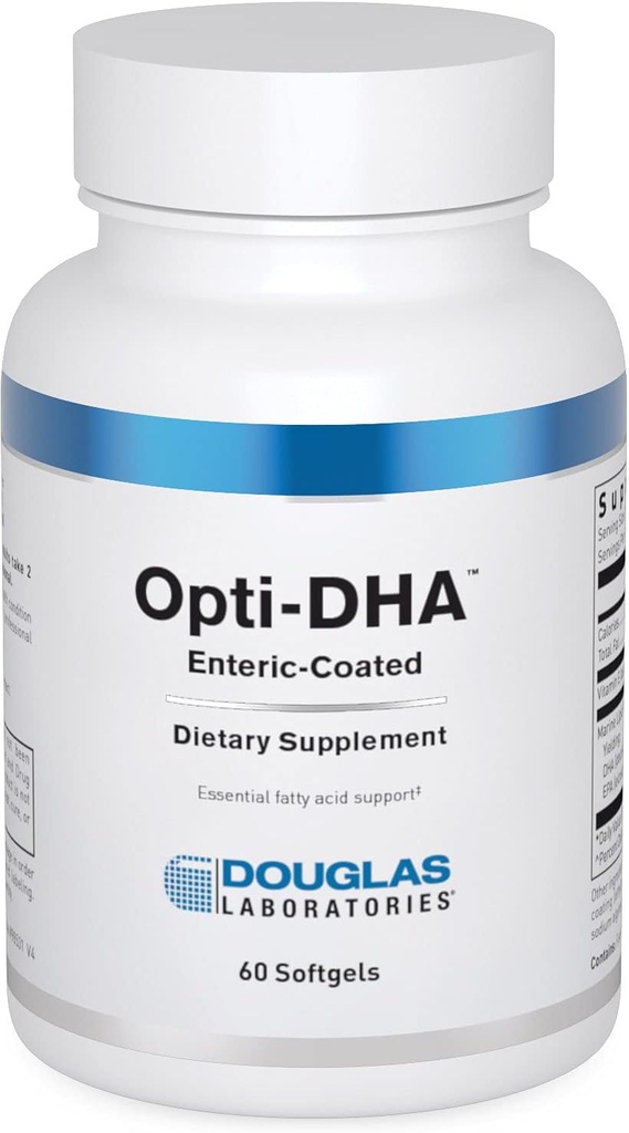 דאגלס מעבדות Opti-DHA Enteric-Coated | Essential אומגה 3 חומצות שומן עבור Cardiovascular Health