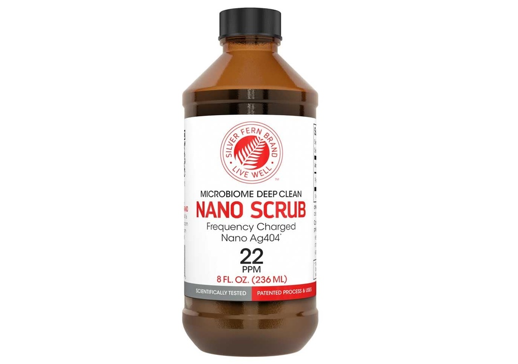 Nano Scrub על ידי Silver Fern Brand - 1 בקבוק - 48 מנות - Frequency מופעל ננו Ag4O4 - נוזל