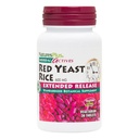 Natures Plus Herbal Actives Red Yeast Rice, Extended Release - 600 מ"ג, 30 טבליות טבעוניות - תוסף צמחי - צמחוני, Gluten-Free - 30 משרתות
