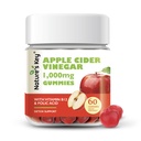 Key Apple Cider Vinegarmies -1000 מ"ג 60 Count, for Weight Loss, Digestion, Natural Detox &נקיה | טבעוני, Non-GMO, Gluten Free