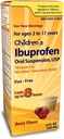 Abuprofen אוראלי של Taro Children's Ibuprofen אוראלי Suspension 100 מ"ג ל 5 מ"ל, 4 Fl Oz, Pain Reliever ו Fever להפחית במשך 2-11 שנים, Dye-Free, ברי פלאמור