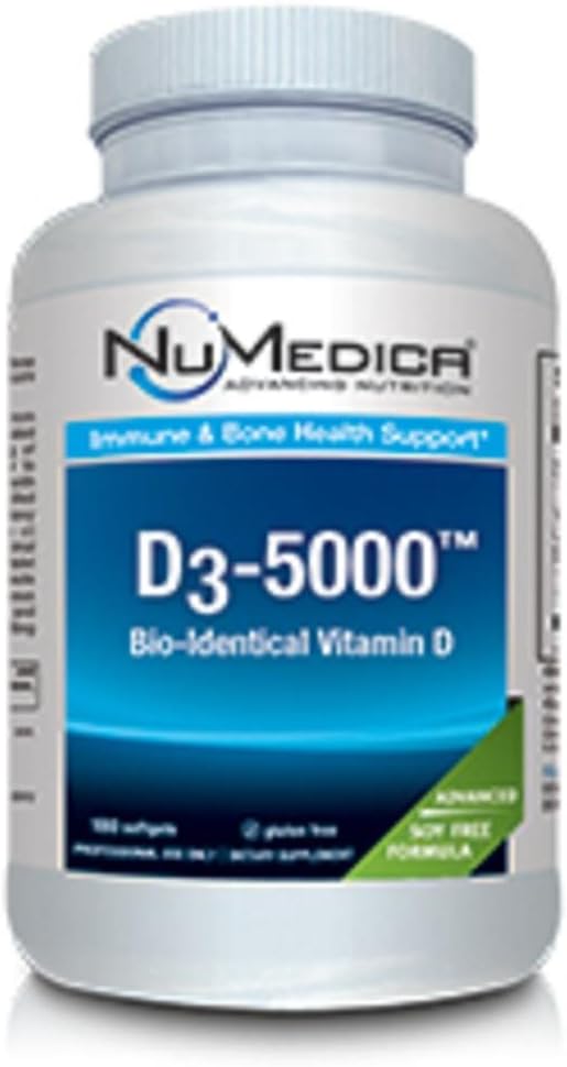 NuMedica - D3 5000 גדול - ויטמין D3-180 רכות