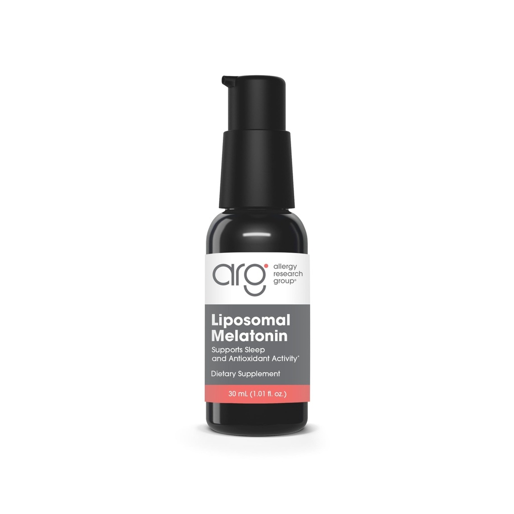 Allergy Research Group Liposomal Melatonin תוסף - Oral Sleep Spray for Adults, 1mg נוזל מלטונין, Pure, Fast Acting Formula - 1 Fl Oz
