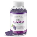 חניכיים ברזל עם ויטמין C - ויטמין Deficiency Anemia תוסף למבוגרים ולילדים, תמיכה בתאים דם אדום, אנרגיה, Immune Function, Brain Health, Max Absorption, 120 חניכיים טבעוניות