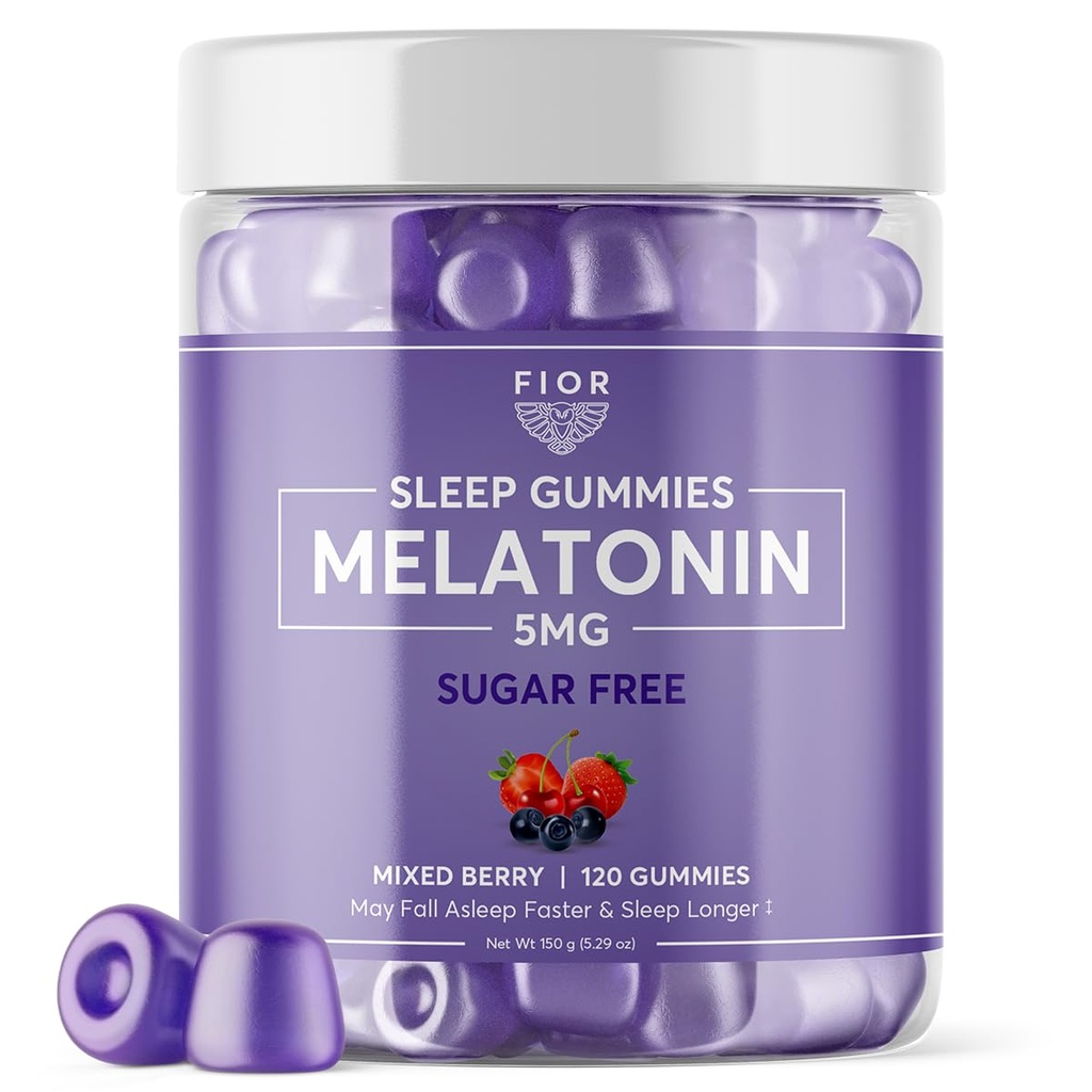 סוכר חינם 120-Count Sleep Aid & Calm Gummies, Melatonin Gummies Sleep Aids for Adults & Kids. ויטמינים חניכיים לשינה.מבוגרים וילדים מלטונין & L-theanine Gummies Natural Herbal Sleep Aid.