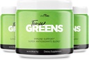 Tonic Greens אבקת ויטמין Boost תוסף פורמולה רשמית - אנרגיה ירוקה טבעית תוספת כוח - BCAA L-Glutamine ויטמין B6, אנרגיה מהפכנית לתקן בעיות (3 Pack)
