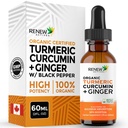 חידוש Actives Turmeric נוזל לחלץ עם שמן ג'ינג'ר & לימון