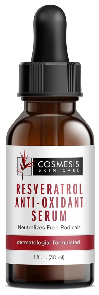Resveratrol Anti-Oxidant Serum - להילחם ההזדקנות עם Antioxidants מ Tea Polyphenols & Resveratrol - 1 floz - Cosmesis