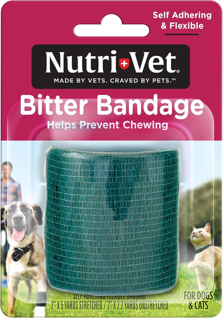חומרים מזינים Vet Bitter Bandage, Self Adhesing smart Bandage, 2 (Package Varies)