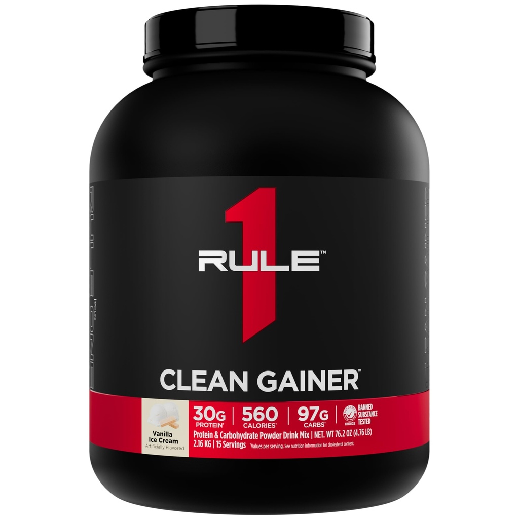 כלל 1 נקי מקבלן - High-Protein Lean להשיג פורמולה עם 560 קלוריות, 30g של חלבון עתקרום מלא, מעל 90g carbs, תחת 6g של שומן (15 משרתים, Vanilla Ice Crème)
