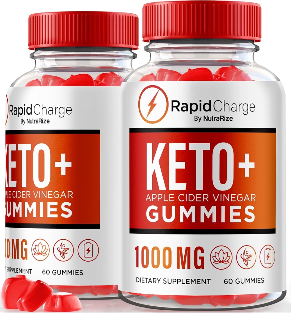 NutraRize (Pack of 2 Rapid Charge Keto + ACV Gummies כדי לתמוך בבריאות הכללית, All Natural Apple Cider Vinegar, Keto Plus ACVmy Formula, Gomitas Review (120 חניכיים)