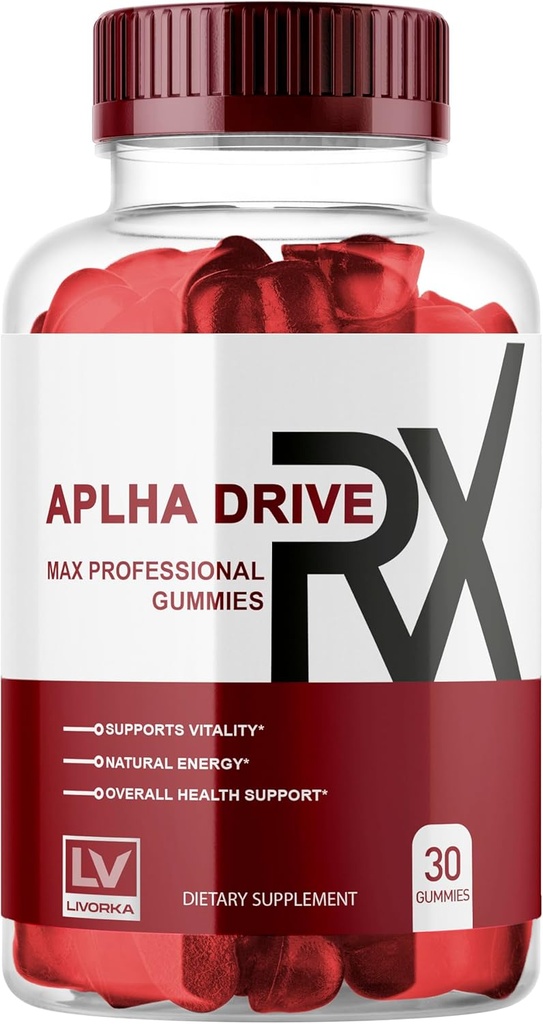 LIVORKA Alpha DriveRX Gummies, Alpha DriveRX מתקדם פורמולה, Alpha DriveRX Gummy, Alpha DriveRX גלולות קפסולות 30 מסטיק לחודש