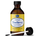 מוצרים Baar - Toelieva Antifungal פתרון נוזלי - 25% Undecylenic Acid, שמן זית אורגני, Grapefruit Seed Extractd Extractd Extractd - כוח מקסימלי - קרבות פטריגוס מתחת וסביבות Toenails - 2 oz