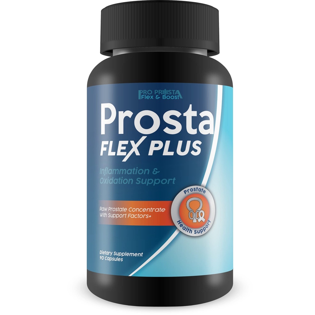 Prosta Flex Plus - תמיכה מופחתת Inflammation, שיפור Circulation, צמצום מתח אוקסידטיבי, וטוב יותר בריאות כללית - תערובת צמחית עם Turmeric For Prostate - Men Formula
