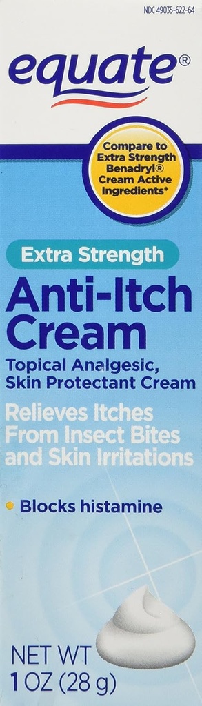 Equate - Anti-Itch Cream, תוספת כוח, 1 oz