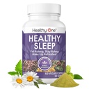 שינה בריאה - 10 REM Inducing Ingredients - תומך בכל השלבים של מנוחה עמוקה - Insomnia - Anxious - Restless - מלטונין - ולריאן - Chamomile - Theanine - GABA - Hops - Lemon Balm - 60 Count Countless