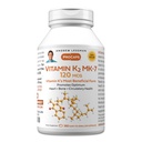 ANDREW LESSMAN ויטמין K2 MK7 120 mcg 360 Softgels - Essential for Healthy Calcium Utilization, מקדם אופטימוס Skeletal, Heart and Arterial Health. אין תוספות. קל ל-Swallow Softgels