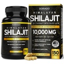 קפסולות Shilajit עם 85 + Trace מינרלים (75 יום אספקה, 1000 מ"ג לחלץ לשרת) ההימלאיה Shilajit עבור גברים ונשים עם Fulvic Acid - צד שלישי נבדק תוספת, non GMO, טבעוני ו USA Made Made Made