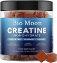 Creatine Monohydrate Gummies 5000 מ"ג עבור גברים ונשים, Chewables Creatine Monohydrate עבור כוח שרירים, אנרגיה Boost, Pre-Workout תוסף (120 Count) - מעורב ברries Flavour