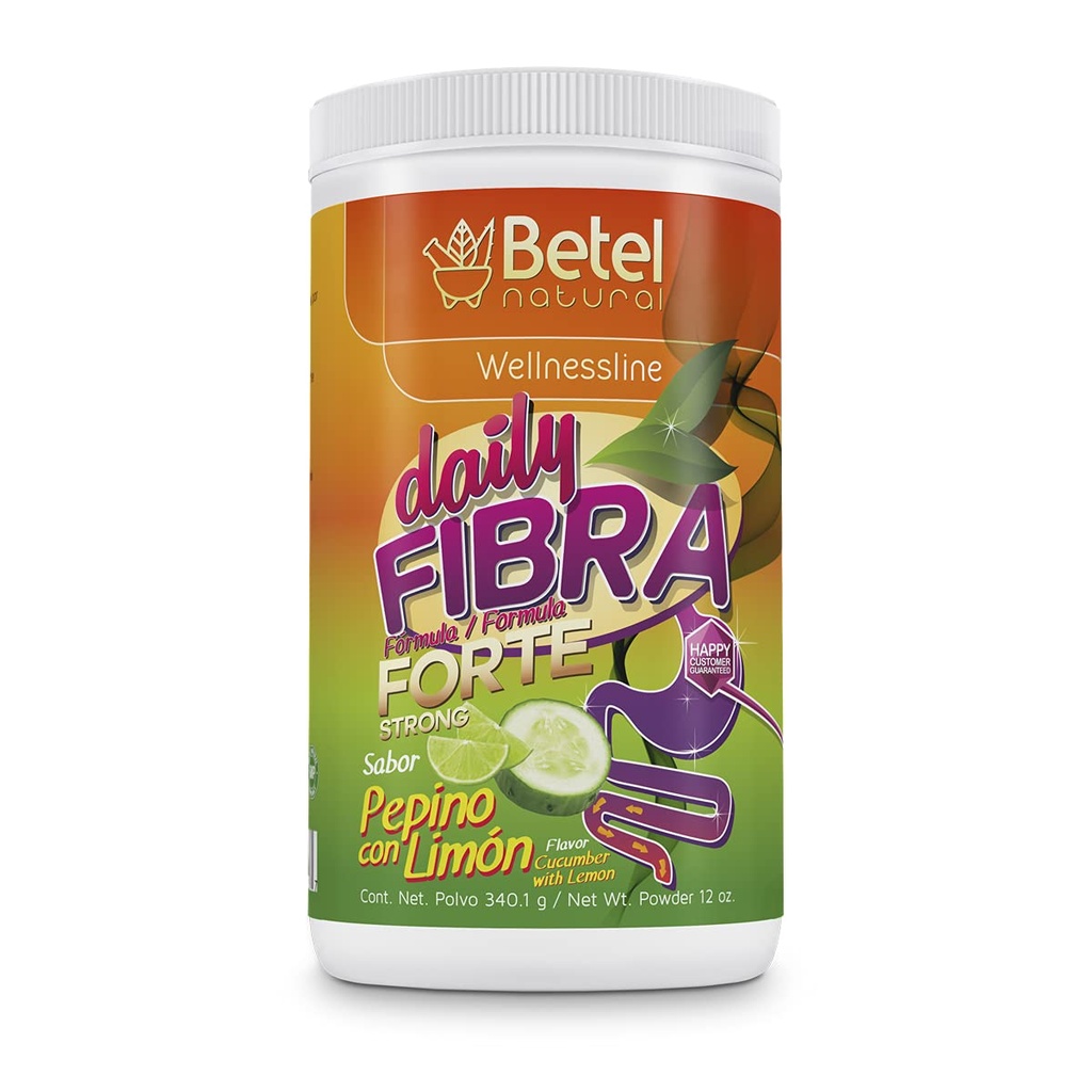 Betel Natural Daily Fibra Forte Formula/Strong Formula - Extreme Voice Cleanse Cucumber with Lemon (Pepino con Limon)