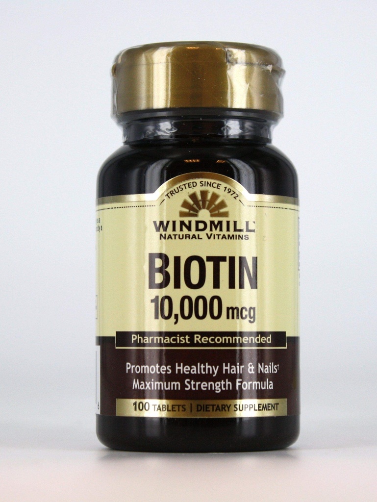 Biotin 10,000 mcg - 100 טבליות
