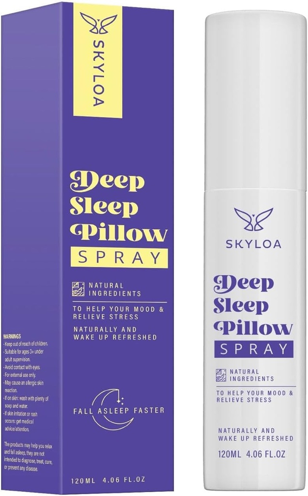 Deep Sleep Pillow Spray: Natural Sleep Rest Aid with Lavender להורדה 120 מ"ל, 4 oz