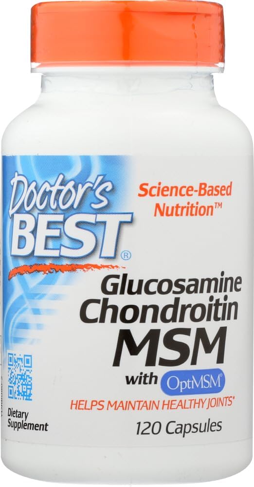 Doctor's Best Glucosamine / Chondroitin /MSM, קפסולות, 120 הרוזן