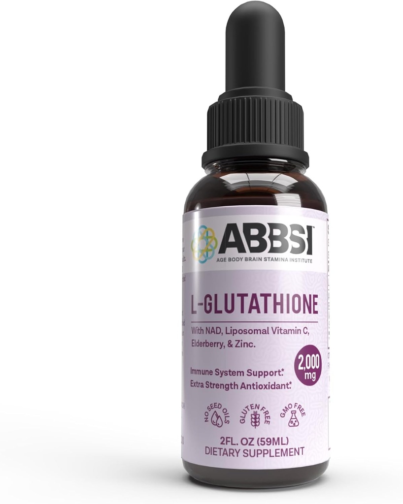 ליposomal Glutathione נוזל עם NAD & Elderberry עבור תמיכה Immune - 2000MG - הגדלת Absorption - לא שמן Seed - עוצמה אנטיoxidant - Non-GMO, טבעוני, Gluten-Free - 2 oz