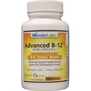 Wonder Laboratories Sublingual ויטמין B12 (1000 mcg), B6 (5 מ"ג), Folic Acid (400 mcg) & Biotin (25mcg) - פורמולה עם Methylcobalamin ויטמין B-12 (250 טבליות)