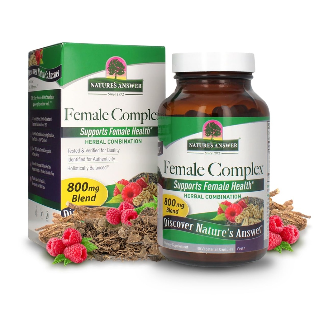 Nature's answer Female Complex, 90-Count,800 מ"ג על ידי תשובתו של הטבע