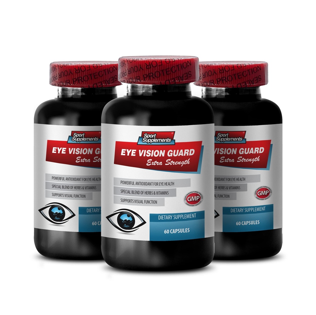 עין פורמולה Lutein & zeaxanthin - עין חזון משמר - כוח נוסף, תוסף Bilberry, ויטמין עיניים עבור חזון, בילברי לחלץ לעיניים, סוללות תמיכה חזון, Lutein עם Bilberry, 3B 180 Caps