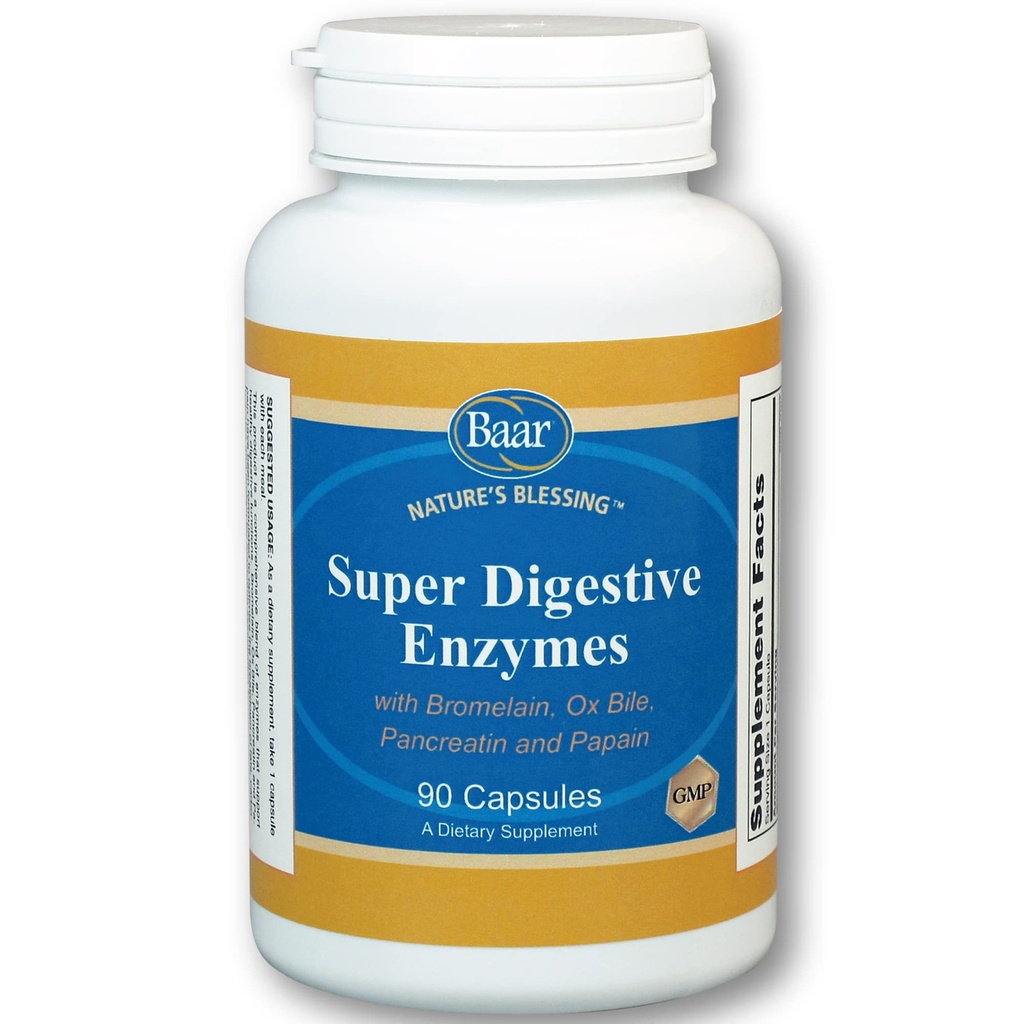Baar Super Digestive Enzymes, 90 קפסולות