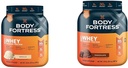 גוף מבצר 100% Whey, אבקת חלבון פרימיום, וניל, 1.74lbs (Packaging May Vary) ו-100% Whey, אבקת חלבון פרימיום, שוקולד, 1.78lbs (Packaging May Vary)