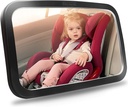 Shynerk Baby Car Mirror, Safety Car Seat Mirror for Rear Facing Baby with Wide Crystal Clear View, Shatterהוכחה, 360 מעלות רוטציה, Crashed and Certified