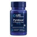 החיים מרחיבים את Pyridoxal 5-Phosphate Caps -Vitamin B6, 100 מ"ג, Bioactive B6 עבור Cardiovascular, Kidney & Nerve Health - Gluten-Free, non-GMO, Vegetarian - 60 קפסולות צמחוניות